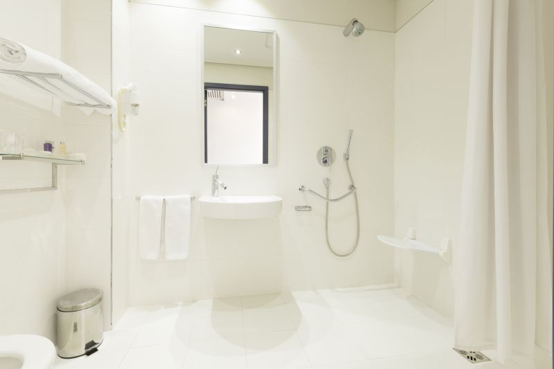 Open Shower with Built-in Seating